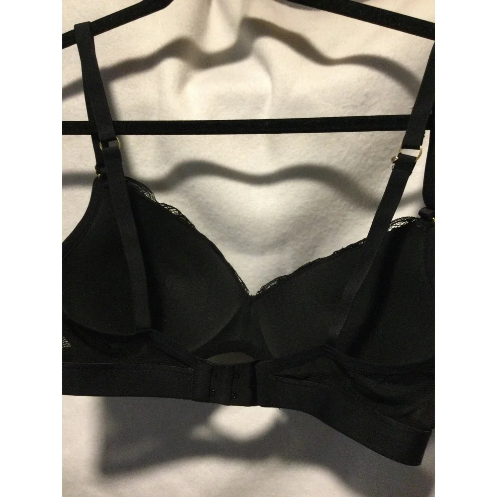 Lively‎ Black Lace Full Coverage Padded Underwire Bra 34D